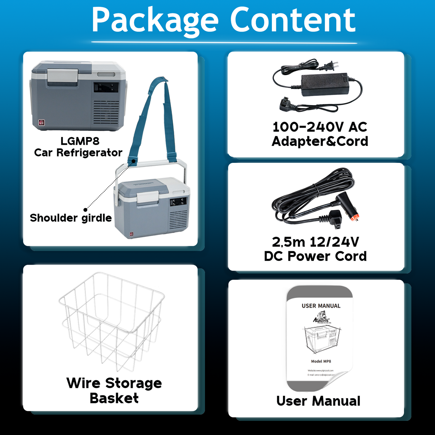Alpicool LGMP8 Car Fridge Freezer