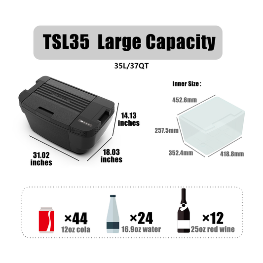 Alpicool TSL35 Car Fridge For Tesla Model Y