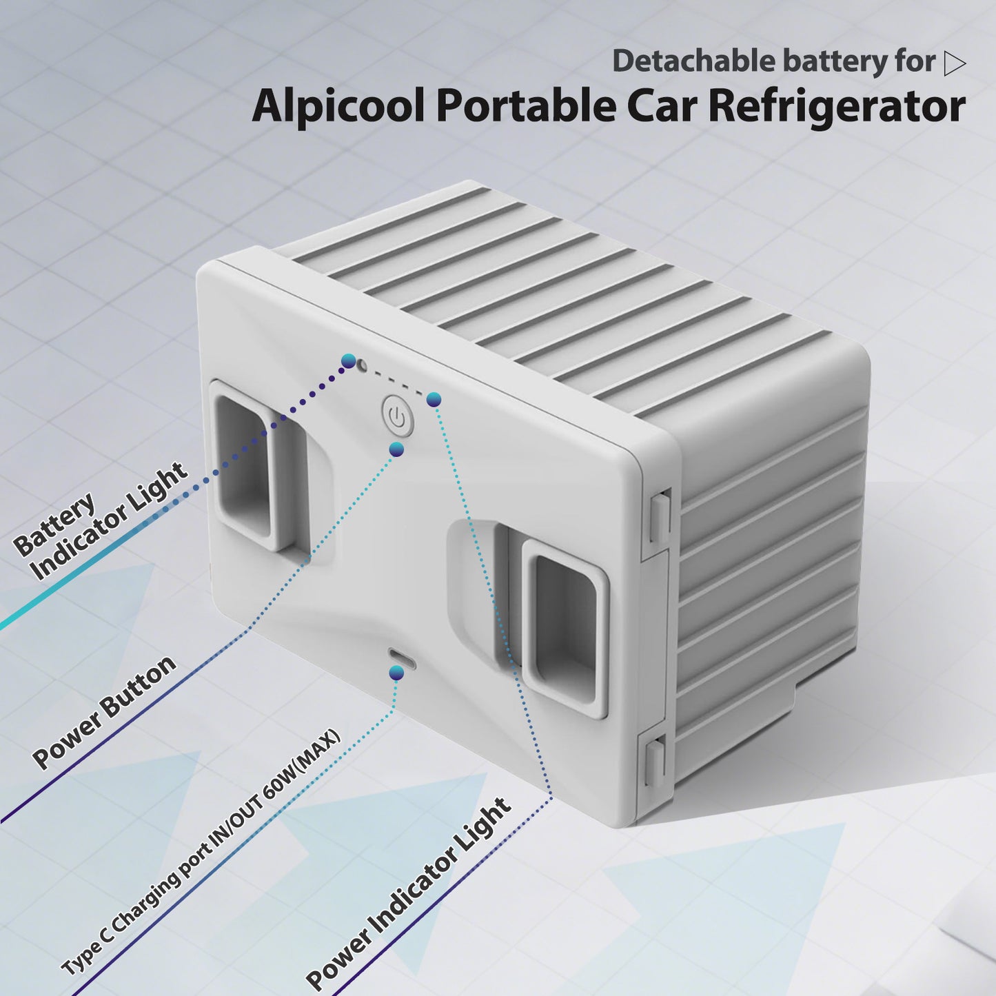 Alpicool 173Wh Detachable Battery
